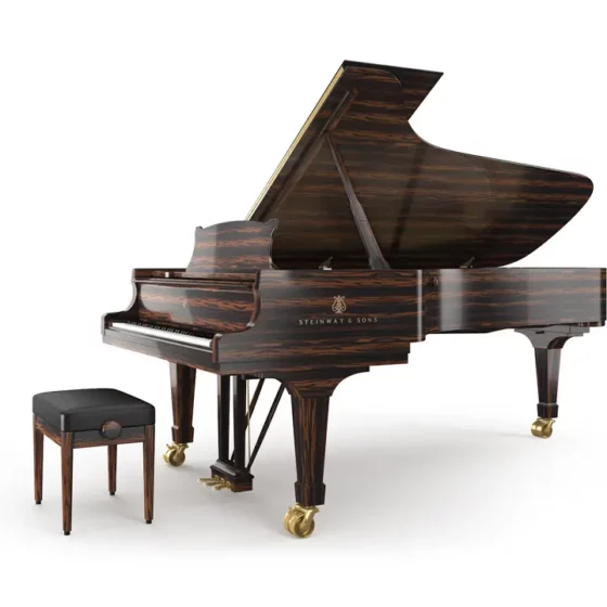 Steinway Flügel D-274 Cown Jewel Edition: Makassar Ebenholz